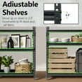 thumbnail image 3 of 5-Tier Heavy Duty Steel Storage Shelves 36"W x 18"D x 72"H - 2250 lb Load Adjustable Shelving Unit, Boltless Assembly for Garage Shed (Black), 3 of 16