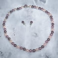 thumbnail image 3 of Set 2 Piezas Collar y Aretes Perla de Mallorca 8mm 45cm | Lilas, 3 of 5