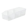 thumbnail image 1 of Caja de almacenamiento de alimentos apilable modular grande con asas y dividida para congelador, refrigerador y despensa de plástico, 1 of 3