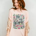 thumbnail image 5 of He Is Risen Easter T-Shirt, Floral Easter Tshirt, Jesus Easter Shirt, Easter Shirt For Women, Easter Gift, Christian Gift, 5 of 7