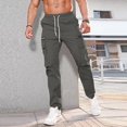 thumbnail image 2 of Winter Pants For Men, Insulated Utility Pants Pantalones Men's Fleece Lined Cargo Extreme Motion Mens Cargo Pants Slim Fit Pantalones Para Xxl Gray, 2 of 9