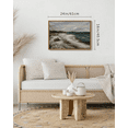 thumbnail image 6 of Drsoum 16x24in Coastal Wall Art Vintage Classical Ocean Painting Rural Hallway Bedroom Living Room Farmhouse Room Decor - Natural Framed, 6 of 7