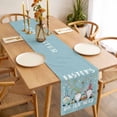 thumbnail image 3 of Blue Gnomes Easter Table Runner - 108 Inch Long, Kitchen Dining Table Runner Dresser Scarves, Eggs Botanical Carrot Pastoral Farmhouse Decor for Coffee Tables Wedding Party Banquet, 3 of 8