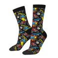 thumbnail image 1 of Balery Monster Car Calcetas Largas con Estampado para Hombre y Mujer – Suaves y Transpirables, Talla Única (US 5-11), 1 of 6