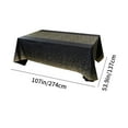 thumbnail image 3 of Nkmbld Table Runner for Kitchen Disposable Tablecloth Plastic Party Plain Tablecloth Solid Color Water Proof and Oil Proof Tablecloth, Black, 3 of 7