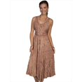 thumbnail image 1 of Scully HC118-BEI-XS Honey Creek Robe Sans Manches Longueur Complète à Lacets pour Femmes - Beige - Extra Small, 1 of 1
