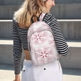 thumbnail image 5 of Vsdgher Christmas Snowflakes Print Canvas Backpack Travel Rucksack Unisex Knapsack 15.7/17.7Inch Laptop Backpack for Work,College-Medium, 5 of 5