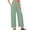 Mint Green, variant on Hvyesh Cotton Linen Pants for Women Wide Leg High Waist Palazzo Pant Stretch Casual Work Pants Summer Lounge Pants with Pockets