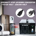 thumbnail image 4 of Transformador de voltaje YaeCCC 3000VA 110V/220V Convertidor, 4 of 9