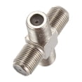 thumbnail image 5 of 5-Pack 4-way F-Type Coax Cable Splitter Combiner Female to 4 Female for Video VCR Antenna TV Cable Satellite,Silver, 5 of 8