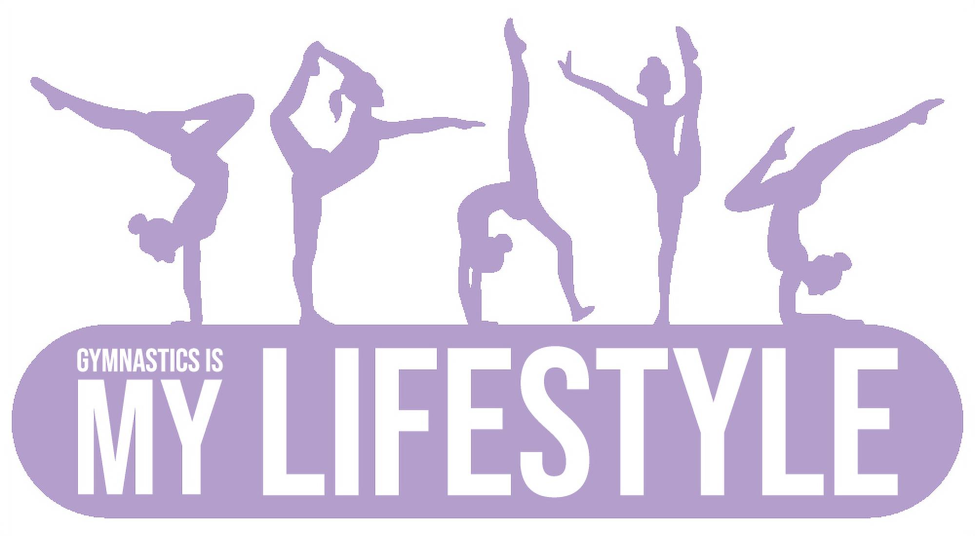 Home Art Adhesive Artistic Gymnasts Vinyl Decoration 11" x 20