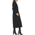 thumbnail image 3 of Kenneth Cole New York Womens 17OMW018 Double-Breasted Wool-Blend Full Length Peacoat - Black - 12, 3 of 4