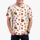 thumbnail image 1 of Fotbe Autumn Maple Leaf with Hedgehog Camiseta Polo de Golf para Hombre con Estampado – Camisa Deportiva Transpirable con Cuello Abotonado-XX-Large, 1 of 6