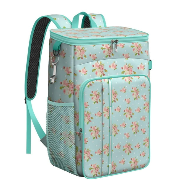 Bright Colorful Floral Print Cooler Bag - 20L Soft Cooler with Long-Lasting Insulation, Perfect for Parties