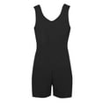 thumbnail image 6 of Huesdet Jumpsuits for Women Casual Summer Rompers Sleeveless Loose Spaghetti Strap Shorts Overalls Jumpers with Pockets(Black,L), 6 of 6