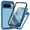 Darkblue, variant on TECH CIRCLE for Google Pixel 10 / 10 Pro PC+TPU Hybrid Case with Built-in Screen Protector Clear Slim Back Cover Shockproof Rugged Heavy Duty Bumper Full Body Dustproof Protective,Black