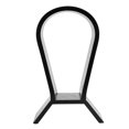 thumbnail image 1 of Soporte Para Auriculares De Madera Simple De Chapa De Nogal Natural, Soporte Para Auriculares, Estante Para Auriculares, Hogar De Oficina Para Auriculares Al Aire Libre ANGGREK Negro, 1 of 8