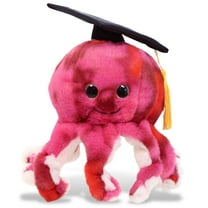 DolliBu Pink Tie-Dye Octopus Graduation Plush Toy - Super Soft Octopus Graduation Stuffed Animal Dress Up with Graduation Cap with Tassel - Reward Celebration Grad Gift - 10 Inch