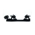 thumbnail image 2 of Roller Skate Base Four-Wheel Two-Row Roller Skate Bracket Skateboard Base Bottom Plate Black, 2 of 7