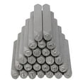 thumbnail image 2 of The Beadsmith Steel Alphabet Stamps - Metal Elements - 27-Piece 3mm Uppercase Chalkboard Font - A-Z Letters Plus “&” Symbol - Storage Case Included -, 2 of 4