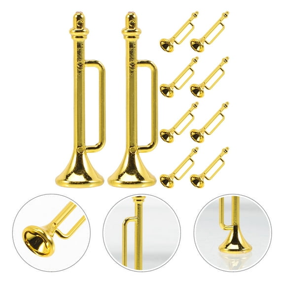 SEWCHICS Miniature Instrument Toys Plastic Decorative Accessories for Dollhouse Room Decor