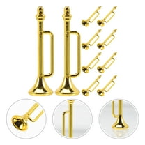 SEWCHICS Miniature Instrument Toys Plastic Decorative Accessories for Dollhouse Room Decor