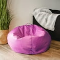 thumbnail image 5 of Big Joe Classic Bean Bag Chair for Kids Bedroom and Reading Nook, Easy-Clean Radiant Orchid, Durable Nylon Polyester Blend, 2 feet Refillable, 5 of 10