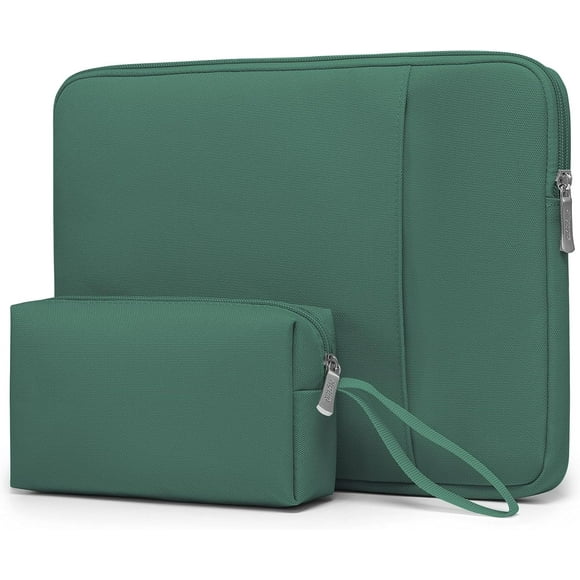 shiyou-15-16 Inch Laptop Sleeve Bag Set for MacBook Pro 16 M4/M3/M2/M1 Pro/Max, 15" Surface Book, Notebook Case for 15" 15.6" HP Dell Lenovo ThinkBook Asus Acer Samsung Huawei, Jungle Green