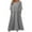 Gray&spring dresses for women 2025, variant on CFLVAEK Cotton Linen Summer Dresses for Women with Pockets Plus Size Half Sleeve Crewneck T Shirt Dress Loose Flowy Midi Dress Solid Color Vacation Beach Dress Gray M