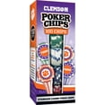 thumbnail image 2 of MasterPieces Casino Style 100 Piece Poker Chip Set - NCAA Clemson Tigers, 2 of 6