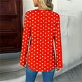 thumbnail image 3 of ZUKMRJPC Women's V Neck Shirts Casual Roll Up Long Sleeve Soft Cotton Slim Fit Pullover Tops Lightweight Fashion Solid Color Shirts, 3 of 6