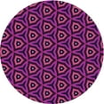 thumbnail image 1 of Ahgly Company Indoor Round Patterned Medium Violet Red Pink Area Rugs, 7' Round, 1 of 6