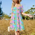 thumbnail image 3 of Prime Time Robe Sans Manches pour Café Ensemble Élégant Robe d'Été pour Femmes 2024 Robes de Soirée pour Femmes Robe Violette, 3 of 5