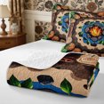 thumbnail image 4 of Manfei Camping Campfire Bed Spread Queen 3pcs,Adventure Theme Queen Coverlet Set,1 Quilt and 2 Pillowcases, 4 of 7