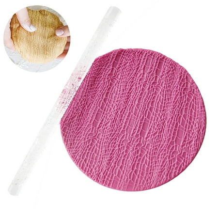 

Kitchen Texture Fondant Baking Printing Transparent Acrylics Rolling Pastrys Tools Embossing Pin