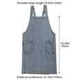thumbnail image 3 of Vjnyvs Work Apron Unisex Denim Apron with Pocket Adjustable Denim Apron Multi Purpose Apron Durable Chef Apron for Cooking Baking Bbq Gardening, 3 of 7