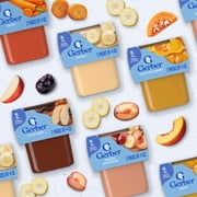 Gerber 2nd Foods Baby Food, Fruit & Veggies Puree Classics, Variety Pack, 4 oz Tub (16 Pack)