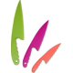 thumbnail image 1 of 2026 Set Of 3 Plastic Kitchen Knives In 3 Colors For Kids, Child Safe Nylon Kitchen Knives For Cakes And Lettuce Salads, 1 of 5