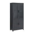 thumbnail image 6 of Manhattan Comfort Jodie Bookcase from Engineered Wood in Gray - Set of 2, 6 of 11