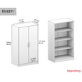 thumbnail image 4 of Kappesberg Orlando 2-Door White Utility Cabinet: Practical and Stylish for Any Space, for Adults and Teens., 4 of 9