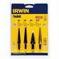 thumbnail image 2 of IRWIN 10228 - 4-Piece Unibit HSS/TiN Step Drill Bit, 2 of 3