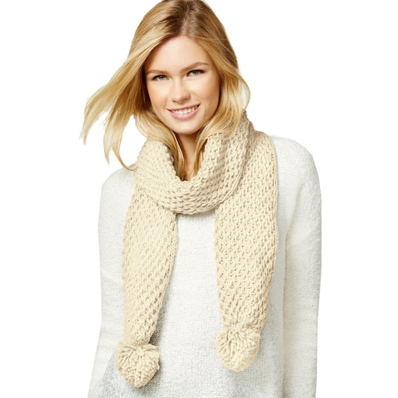 Rampage Women's Knit Scarf, Beige