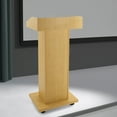 thumbnail image 3 of Mobile 43.3" Height Rolling Podium Lectern Laptop Workstation w/ 4 Wheels Used in Conference Rooms, Schools, Classrooms, Meeting Halls,etc, 3 of 24