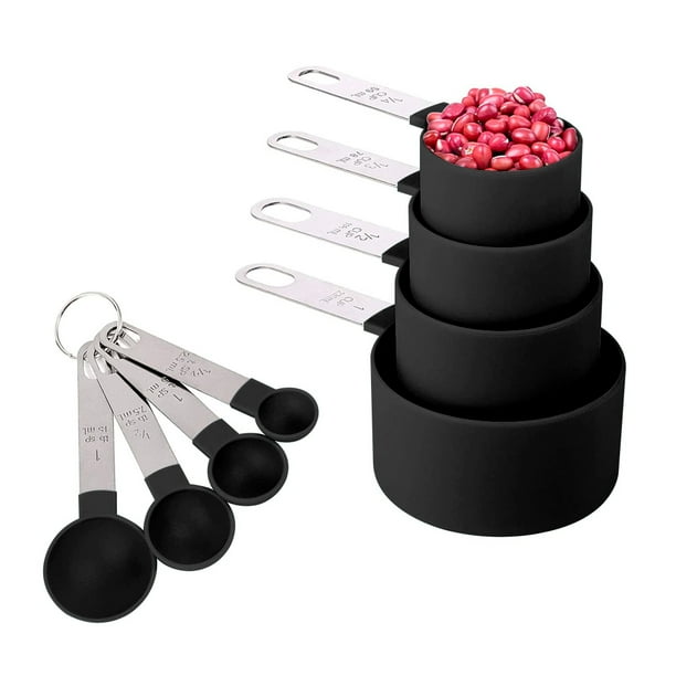Juego Tazas y Cucharas Medidoras de Cocina - Coquo - Set 8 Piezas