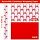 thumbnail image 2 of Rollo de papel de regalo WRAPAHOLIC, lazo rojo reversible, 43 x 10 m, 2 of 7