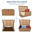 thumbnail image 6 of Bowery Hill Contemporary Wicker Patio Storage Deck Box in Honey, 6 of 6
