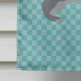 thumbnail image 4 of Carolines Treasures BB8140CHF Giant Chinchilla Rabbit Blue Check Canvas House Flag, 4 of 4