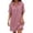 *Pink, variant on VBVC Women's Cotton Linen Collared Shirt Dress , Summer Casual Short Sleeve Dress For Women , Ladies' Loose Fit Button Down Dress with Pockets,Army Green,S-2XL