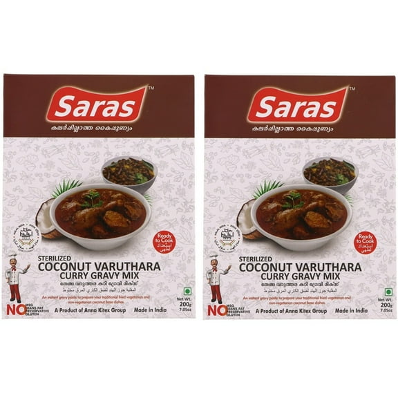 Coconut Varuthara Gravy Saras 400gms PACK OF 2