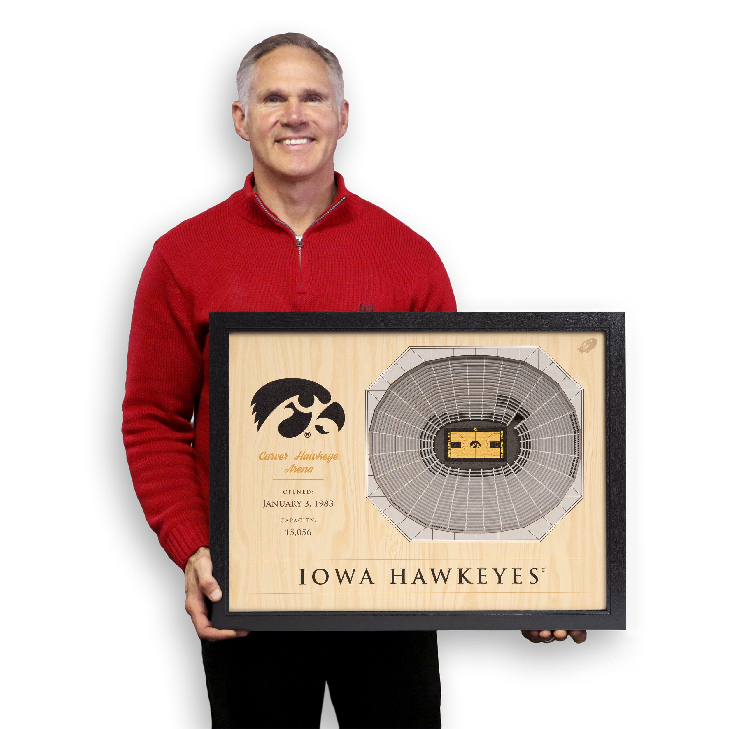 YouTheFan NCAA Iowa Hawkeyes BB 25-Layer Stadiumview Wall Art